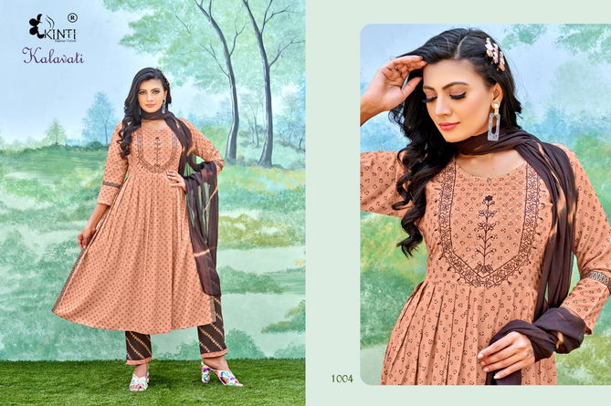 Kinti Kalawati 1001-1008 Nyra Cut Readymade Catalog